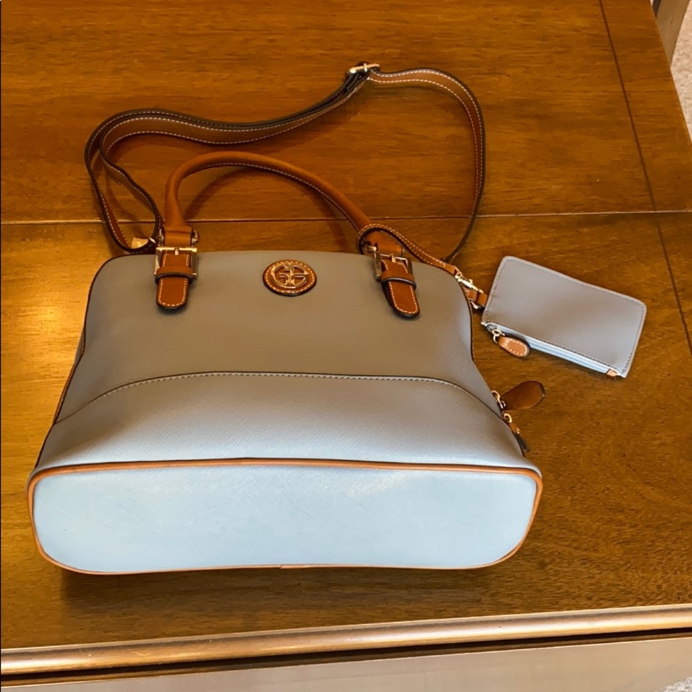 Giani Bernini Saffiano Cornflower Dome Satchel